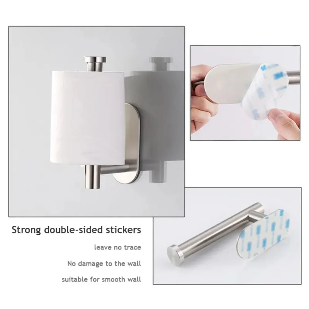 Toilet Roll Holder for Bathroom Self Adhesive NEW Toilet Roll Holder NWT